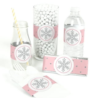 Big Dot of Happiness Winter Wonderland - No Snap Snowflake Holiday Party  and Winter Wedding Party Table Favors - DIY Cracker Boxes - Set of 12