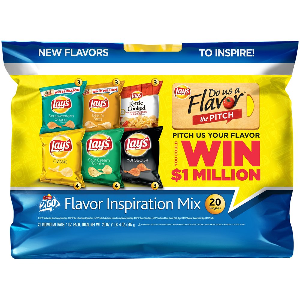 FritoLay 2Go Flavor Inspiration Mix Potato Chip Variety Pack 201 oz. Bags