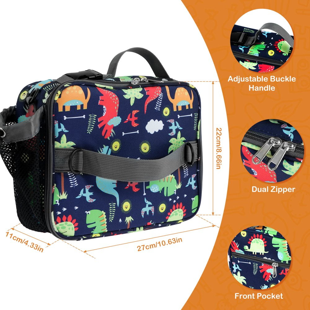OUSITAID Kids Lunch Bag Thermal Lunch Shouble Bag Cute School Lunch Bag with Handle Waterproof Lunch Hand Bag 600D Oxford Cloth Portable Lunch Bag for Teens Kids Boys Girls Walmart