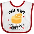 thumbnail image 3 of Inktastic Cheese Lover Kids Boys or Girls Baby Bib, 3 of 4