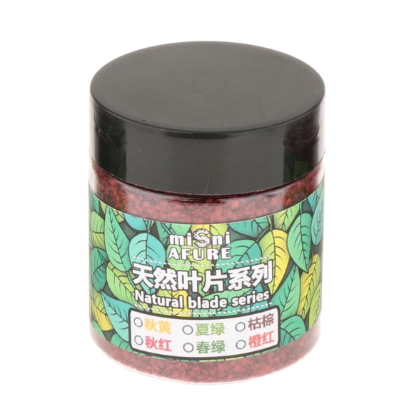 STARTIST Micro Landscape Leaves Scene Accessories Leaf Garden Architecture Static Scenery red