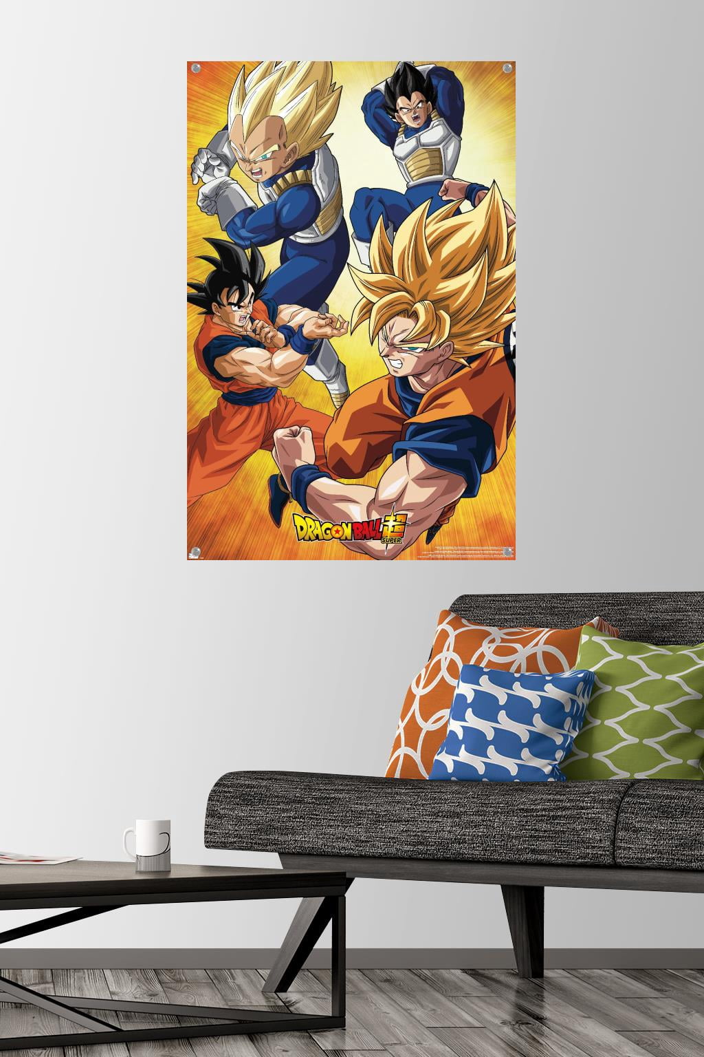 Dragon Ball Super - Orange Wall Poster with Pushpins, 22.375" x 34"