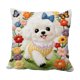 thumbnail image 2 of Uuiauoio Cute Animals Decorative Throw Pillow Cover , Animals Family Animals Outdoor Pillow Cases Square Standard Cushion Cover for Sofa Couch Bed Car 17.72x17.72 inch, 2 of 6
