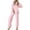 Pink, variant on Ekouaer Lounge Sets for Women Short Sleeve Tops and Long Pants Soft Comfy Pajamas Set 2 Piece Outfits