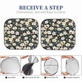 thumbnail image 6 of Disketp 2 Piece Flowers Pattern Windshield Sunshades,Folding Windshield Sun Shade For Car Suv Trucks Sedan,Blocks Uv Rays Sun Visor Protector-Small, 6 of 7