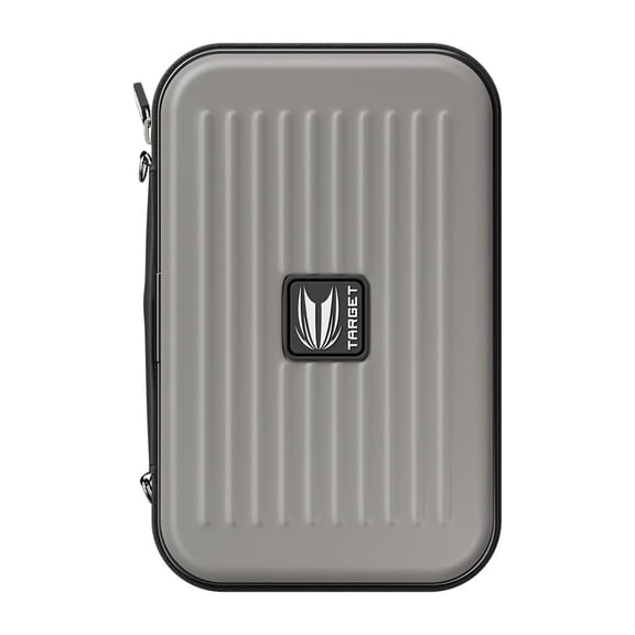 Target Darts Takoma XL Darts Wallet Case, Grey – Holds 6 Darts, Protective EVA Holder with Double Zip Lock Pouches – Professional Dart Accessories