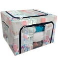 thumbnail image 1 of EREHome A lot of balloons Storage Bag Clear Window Storage Bins Boxes Large Capacity Foldable Stackable Organizer With Steel Metal Frame For Bedding,Clothes,Closets, Bedrooms, 1 of 3