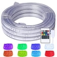 thumbnail image 1 of Areful Luces de cuerda LED, tira de luz RGB flexible plana de 16.4 pies, cambio de color, impermeable para uso en interiores y exteriores, iluminación decorativa conectable, 8 colores y múltiples modo, 1 of 5
