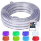 thumbnail image 1 of Areful Luces de cuerda LED, tira de luz RGB flexible plana de 16.4 pies, cambio de color, impermeable para uso en interiores y exteriores, iluminación decorativa conectable, 8 colores y múltiples modo, 1 of 5