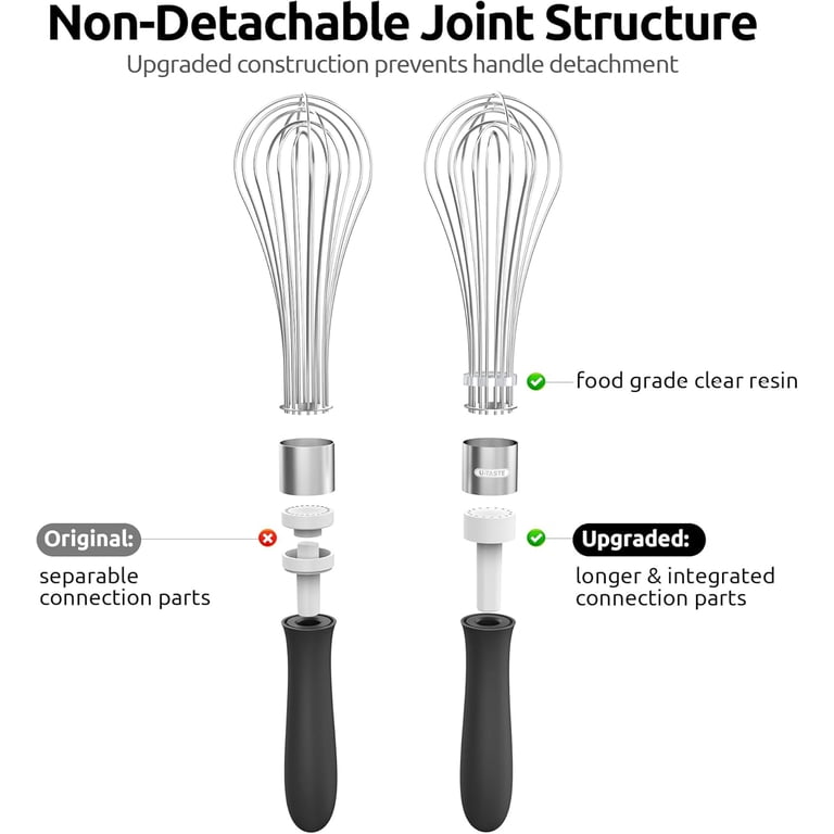 U-Taste Stainless Steel Balloon Whisk, Black photo 6