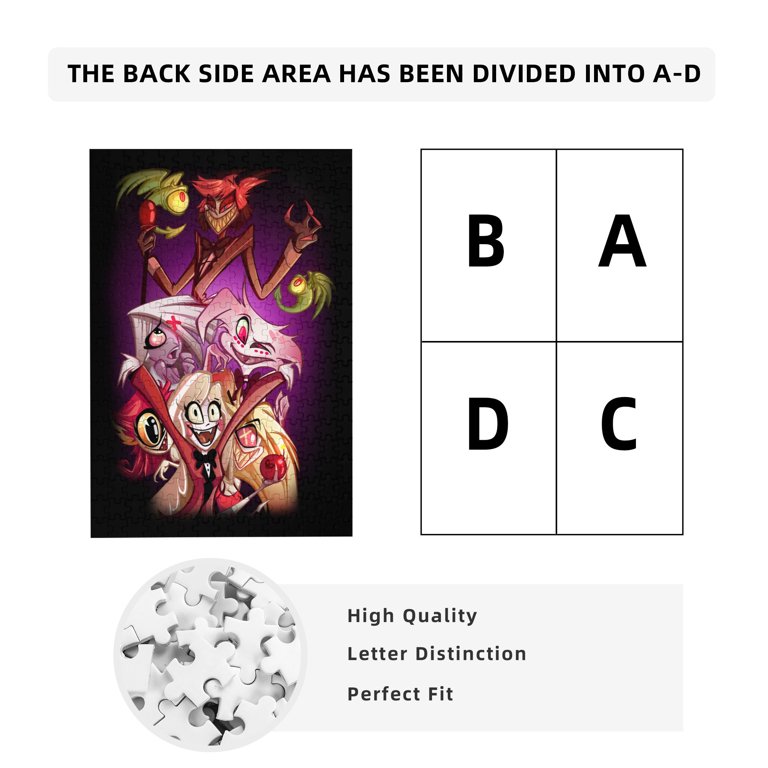 1000 Pieces Hazbin Hotel Helluva Boss Puzzle for Adults and