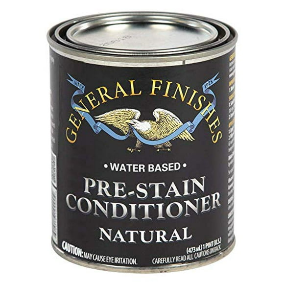 General Finishes Water Based Wood Stain, 1 Pint, Natural