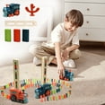 thumbnail image 4 of Darzheoy Kids Games Domino Train Toys, 100PCS Automatic Stacking Creative Game 3+ Year Old, Montessori Toy for Boys 4-6, Christmas Birthday Gifts Toddler Girls Ages 4-8, 4 of 9