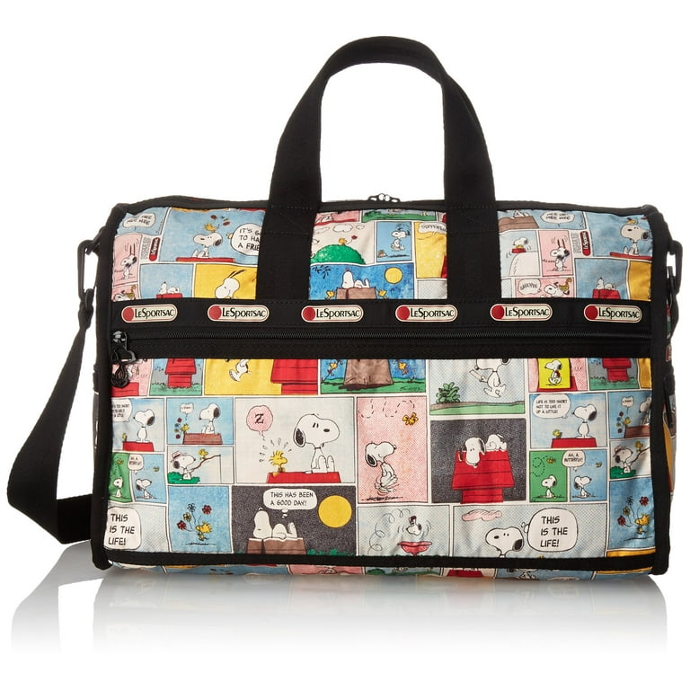 【新品】LeSportsac×SNOOPY ラージウィークエンダー LeSportsac Medium Weekender Duffel Bag (Snoopy Patchwork