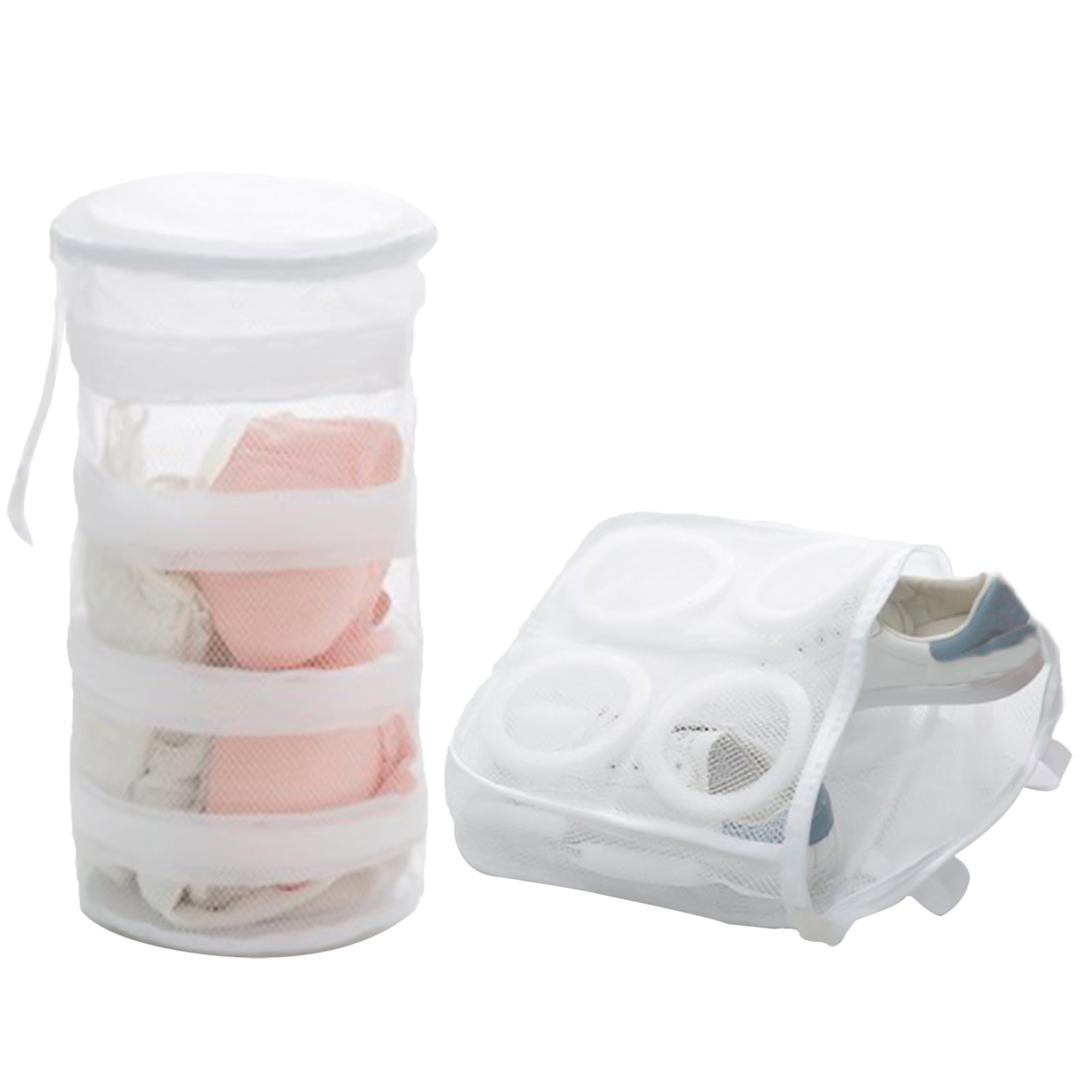 Teblacker 2 Pack Shoes Wash Bag Large Shoes Laundry Bags for Washing