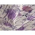 thumbnail image 3 of Ambesonne Flowers Boho Quilted Coverlet 3 Pcs, Wild Meadow Blossoms, Queen Size, Soft Pink and Dark Purple, 3 of 4