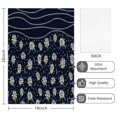 thumbnail image 2 of 6 Pcs Funny Kitchen Towels,Dark Blue Daisy Flower Pattern Microfiber Dish Towels,Kitchen Tea Towels,Kitchen Towel Set (18" X 26"), 2 of 7