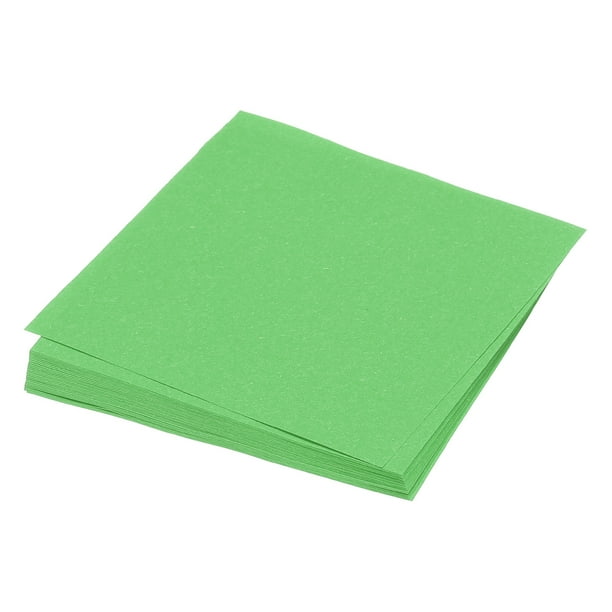25 Hojas de Papel Origami Doble Cara Verde 10x10 Pulgadas Cuadradas para Proyecto de Arte y Manualidades