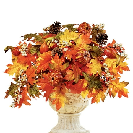 faux fall leaves with