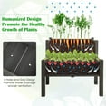 thumbnail image 4 of PRZL Raised Garden Bed Set of 2, Wood Elevated Planter Beds with 8 Drainage Holes & 2 Planter Boxes, 3.5 Cu.Ft Outdoor Planting Container for Flowers Vegetables Herbs, 4 of 9