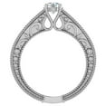 thumbnail image 3 of Diamond Engagement Ring for Women Vintage Style 14K White Gold Ring 1.40 CT TW, 3 of 5