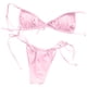 thumbnail image 4 of Traje de baño de bikini de color sólido para mujer Traje de baño de dos piezas con sujetador relleno Ropa de playa Fridja nalpqowj21279, 4 of 6