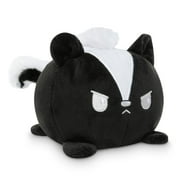 TeeTurtle - The Original Reversible Skunk Plushie - Black + White - Show Your Mood Without Saying a Word!