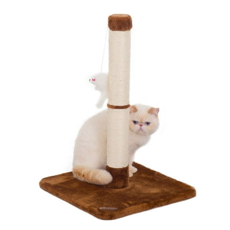 Cat Scratching Post with Mouse Toy, by Fluffy Paws 24.5