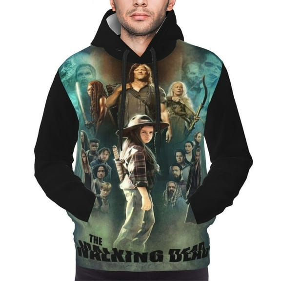 Unisex Men'S And Women'S Walking Dead Hoodies 3d Fashion Digital Print Cartoon Pullover Hooded Sweatshirts With Pockets