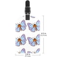 thumbnail image 6 of Square 2Pack PU Leather Butterfly Cruise Luggage Tag with Privacy Cover and Name ID Tag for Travel Handbags Backpacks Luggage Tags, 6 of 6
