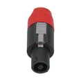 thumbnail image 4 of 4 Pole Speaker Plug, Mount Socket Multi Strand Protection Latch System Twist Lock Audio Connector  For Shells For 6~15mm Wires For Power  Red, 4 of 8