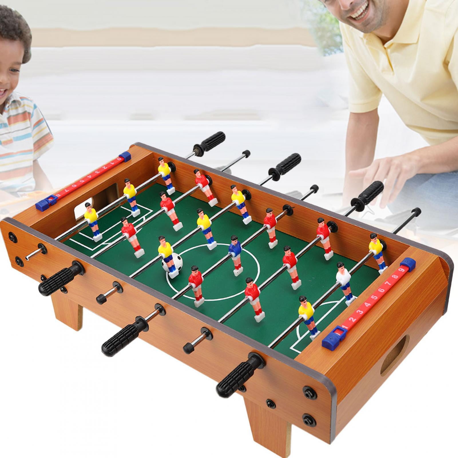 Foosball Table 20" Portable Tabletop Soccer Game Educational Table Soccer Game Toy 18 Soccer Keepers for Family Night, Game Room, Arcades, Bars, Parties, Football Game Set for Adults Kids 2-4 Players