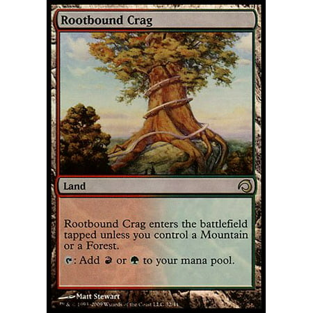 - Rootbound Crag - Premium Deck Series: Slivers - Foil, A single individual card from the Magic: the Gathering (MTG) trading and collectible card game.., By Magic: the
