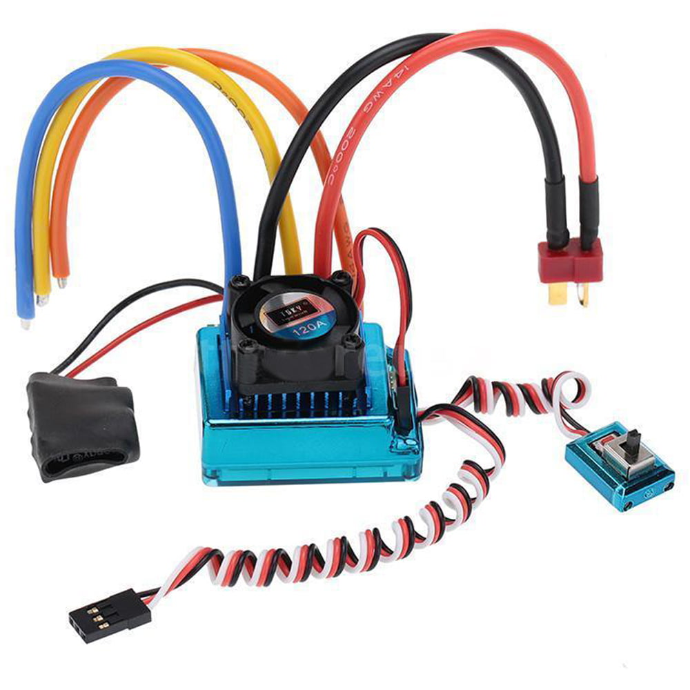 120A Sensored Brushless Speed Controller ESC for RC 1:10/ 1:8 Car Crawler Toy