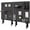 Black, variant on VIVO Steel Clamp-on 30" x 24" Desktop Pegboard, Magnetic Privacy Panel