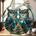 thumbnail image 4 of Sinkoo 2 Pack Boho Decor Two Owls Suncatcher for Window Hanging, Acrylic Sun Catcher for Home Garden Ornaments, Owls Gift for Christmas Family Friends Bird Lovers, 4 of 7