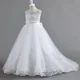 thumbnail image 4 of Vestidos de fiesta de boda blancos para niñas de 6 a 14 años, elegantes vestidos de dama de honor para adolescentes, vestidos de cumpleaños para niños, 4 of 4