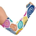 thumbnail image 2 of ALAZA Texture Circle UV Sun Protection Arm Sleeves UPF 50+ Compression Cooling Sleeve 1 Pair, 2 of 7