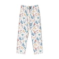 thumbnail image 6 of Uemuo Tulips Flowers Pattern Men's Wide Leg Palazzo Lounge Pants with Pockets Light Weight Loose Comfy Casual Pajama Pants-Medium, 6 of 9