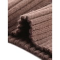 thumbnail image 6 of DARING DIVA Women's Turtleneck Sweater Spring Long Sleeve Ribbed Knit XS Brown, 6 of 6