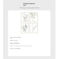 thumbnail image 5 of Haus and Hues Impresiones botánicas enmarcadas – Juego de 4 imágenes enmarcadas de plantas para pared, decoración botánica, decoración de eucalipto (marco beige de 8 x 10), 5 of 5