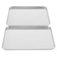 thumbnail image 1 of Plato de vapor de acero inoxidable, bandeja rectangular para comida, plato humeante, bandeja para servir comida, 2 uds., 1 of 4