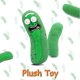 thumbnail image 2 of Cute Cartoon Cucumber Pickle Rick Plush Doll Toy Soft Pillow Kids Stuffed Toy Accessory Gift, 2 of 5