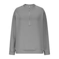 thumbnail image 5 of Ounisa Womens Long Sleeve Half Zip Sweatshirts Oversized Casual Pullover Tops Fall Fashion Outfits 2025 Y2k Clothes, 5 of 6