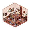 thumbnail image 1 of Pegatinas 3D Para La Casa Diy Pegatinas Diy Escena Crea Tu Propio Supermercado | Cafetería | Restaurante | Librería Fu N Pegatinas Con Divertidas Escenas De Dibujos Animados, 1 of 5