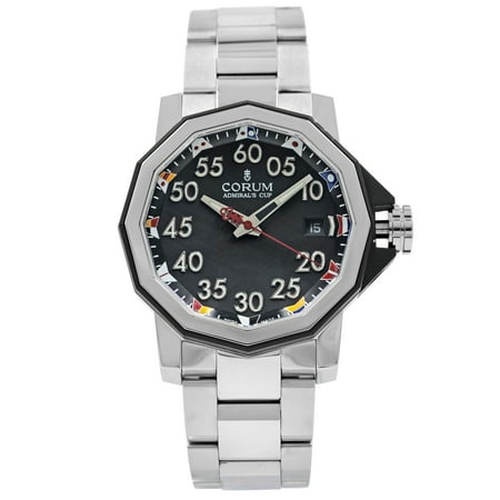 Corum Admirals Cup - Corum Admirals Cup Black Arabic Dial Automatic Mens Watch A082/03375