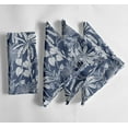 thumbnail image 1 of Vargottam Blue Leaves Print Cotton Muslin Napkins - Set of 12, 20-Inch, Luxurious Soft Cloth Napkins for Dining & Events, Absorbent, Washable & Tableware, 1 of 7