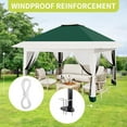 thumbnail image 4 of 12' x 12' Outdoor Gazebo Shelter, Pop Up Heavy Duty Double Roof Patio Gazebo with Netting and Curtains, Outdoor Patio Canopy for Lawn, Garden, Backyard, Deck, 4 of 7