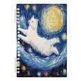 thumbnail image 2 of A5 Notebook, Single Back Sheet Printed on One Side, 60 Sheets A White Cat, 2 of 8