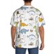 thumbnail image 3 of Fotbe Dinosaur Camisa Estampada de Manga Corta para Hombre, Casual de Verano, Estilo Playero, Sin Arrugas-Medium, 3 of 5